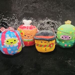 4 Chew Mees SQUISHMALLOW for Dogs Plush Toy Set